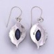 Amazing Silver And Gemstone Drop Earring Natural Lapis Lazuli 925 Sterling Silver Handmade Oxidized Jewellery
