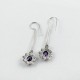 Beautiful Purple Amethyst 925 Sterling Silver Earring