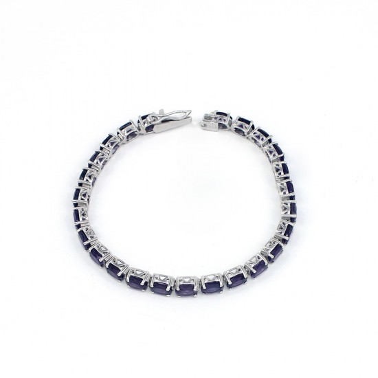 Awesome !! Amethyst 925 Sterling Silver Handmade Bracelet Jewelry