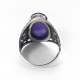 Amethyst Gemstone 925 Sterling Silver Solitaire Ring Jewelry