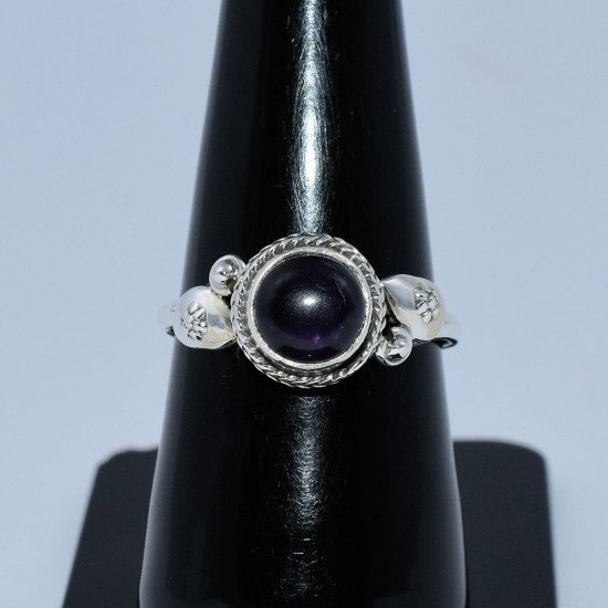 Amethyst Ring 925 Sterling Silver Handmade Silver Jewelry Exporter Engagement Ring Gift For Her