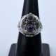 Amethyst Ring Poison Ring 925 Sterling Silver Handmade Oxidized Silver Ring Jewelry