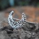 Antique Moon Shape Band Ring Handmade Silver Ring Jewelry 925 Sterling Silver Oxidized Jewelry