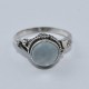 Aquamarine Gemstone Ring 925 Sterling Silver Handmade Ring Fine Jewelry Indian Silver Ring Jewelry