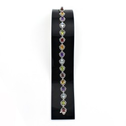 Artisan Design Multi Gemstone 925 Sterling Silver Bracelet Jewelry