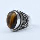 Attractive Brown Tiger Eye Ring Handmade 925 Sterling Silver Boho Ring Oxidized Silver Ring Jewelry