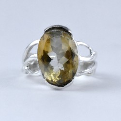 Attractive Citrine Ring Handmade 925 Sterling Silver Wholesale Silver Jewelry Manufacture Silver Jewelry
