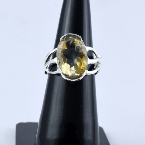 Attractive Citrine Ring Handmade 925 Sterling Silver Wholesale Silver Jewelry Manufacture Silver Jewelry