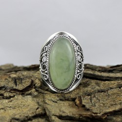 Choice You Have !! Prehnite 925 Sterling Silver Beautiful Ring
