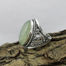 Choice You Have !! Prehnite 925 Sterling Silver Beautiful Ring