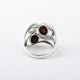 Attractive Red Garnet Oval Shape 925 Silver Ring Handmade Silver Ring Jewellery