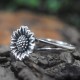 Attractive Sunflower Design Band Ring 925 Sterling Plain Silver Oxidized Silver Jewellery