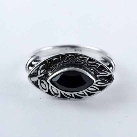 Awesome Black Onyx Ring Handmade 925 Sterling Silver Oxidized Silver Ring Jewelry Wholesale Silver Ring Manufacture Silver Jewelry