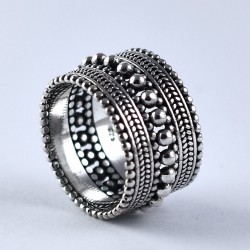 Band Ring 925 Sterling Plain Silver Ring Handmade Oxidized Silver Jewellery