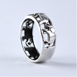 Band Ring Elephant Shape Handmade 925 Sterling Silver Ring Jewellery Boho Ring Jewellery Gift For Her