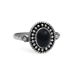 Beautiful Black Onyx 925 Sterling Silver Bohemian Handmade Ring Jewelry