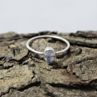 Gorgeous !! Ring Rainbow Moonstone Gemstone 925 Sterling Silver Ring