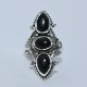 Black Onyx 925 Sterling Silver Handmade Birthstone Ring Boho Ring Jewelry