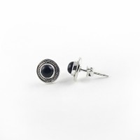 Black Onyx 925 Sterling Silver Handmade Stud Earring Jewelry