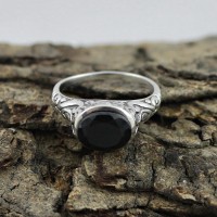 Amazing Ring !! 925 Sterling Silver Jewelry Ring Black Onyx Gemstone Silver Ring