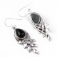 Black Onyx Drop Dangle Earring Solid 925 Sterling Silver Handmade Silver Jewellery Hook Earring Jewellery
