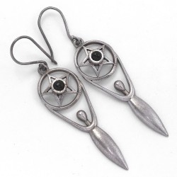 Black Onyx Earring Drops Earring Handmade 925 Sterling Silver Wholesale Silver Jewelry Gift For Her