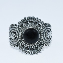 Black Onyx Ring 925 Sterling Silver Handmade Oxidized Silver Ring Jewelry