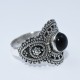 Black Onyx Ring 925 Sterling Silver Handmade Oxidized Silver Ring Jewelry