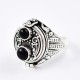Black Onyx Ring Handmade 925 Sterling Silver Poison Ring Engagement Ring Manufacture Silver Jewellery