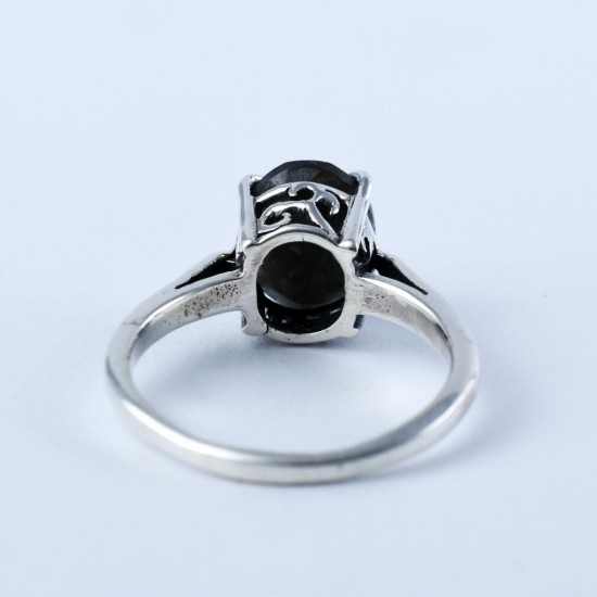 Black Onyx Ring Handmade 925 Sterling Silver Prong Setting Ring Engagement Ring Promises Ring Silver Ring Jewelry