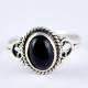 Black Onyx Ring Oval Shape Statement Ring 925 Sterling Silver Handmade Jewellery Boho Ring Jewellery