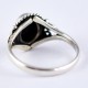 Black Onyx Ring Oval Shape Statement Ring 925 Sterling Silver Handmade Jewellery Boho Ring Jewellery