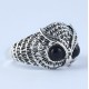 Black Onyx Ring Owl Shape Handmade 925 Sterling Silver Jewelry Manufacture Silver Jewelry