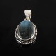 Blue Fire Labradorite 925 Sterling Silver Oval Shape Pendant Women Jewelry