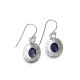 Blue Iolite 925 Sterling Silver Handmade Teardrop Earring Jewelry