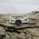 Blue Iolite Gemstone 925 Sterling Silver Ring Jewelry