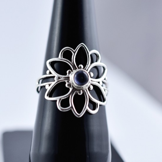 Blue Iolite Ring 925 Sterling Silver Handmade Silver Ring Manufacture Silver Jewellery