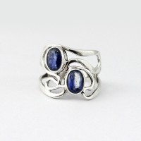 Blue Kyanite 925 Sterling Silver Ring Friendship Ring Engagement Ring Jewelry Gift For Her