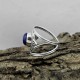 Blue Lapis 925 Sterling Silver Solitaire Ring Indian Silver Jewelry