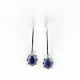 Blue Lapis Lazuli 925 Sterling Silver Earring Handmade Jewelry