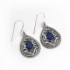 Wholesale Silver Jewelry !! Blue Lapis Lazuli 925 Sterling Silver Earring Handmade Jewelry