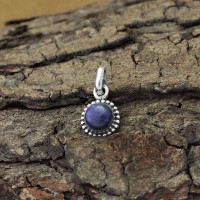 Blue Lapis Lazuli 925 Sterling Silver Pendant Handmade Jewelry Gift For Her