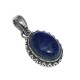 Blue Lapis Lazuli 925 Sterling Silver Pendant Jewelry Birthstone Jewelry