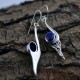 Blue Lapis Lazuli Earring 925 Sterling Silver Earring Oxidized Silver Earring Jewellery