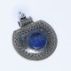 Gorgeous !! Blue Lapis Lazuli Pendant 925 Sterling Silver Handmade Oxidized Silver Jewelry Indian Silver Jewelry