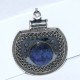 Gorgeous !! Blue Lapis Lazuli Pendant 925 Sterling Silver Handmade Oxidized Silver Jewelry Indian Silver Jewelry