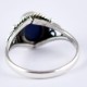 Blue Lapis Lazuli Ring 925 Sterling Silver Jewellery Engagement Ring 925 Stamped Silver Jewellery