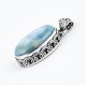 Blue Larimar Pendant Handmade 925 Sterling Silver 925 Stamped Jewelry Exporter Indian Jewelry