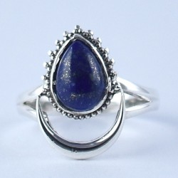 Blue Lapis Lazuli Ring 925 Sterling Silver Handmade Silver Jewelry Birthday Present Ring Jewelry Gift For Her