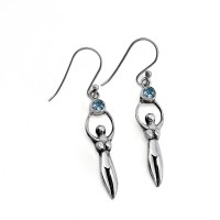 Blue Topaz 925 Sterling Silver Drop Dangle Earring Boho Jewelry